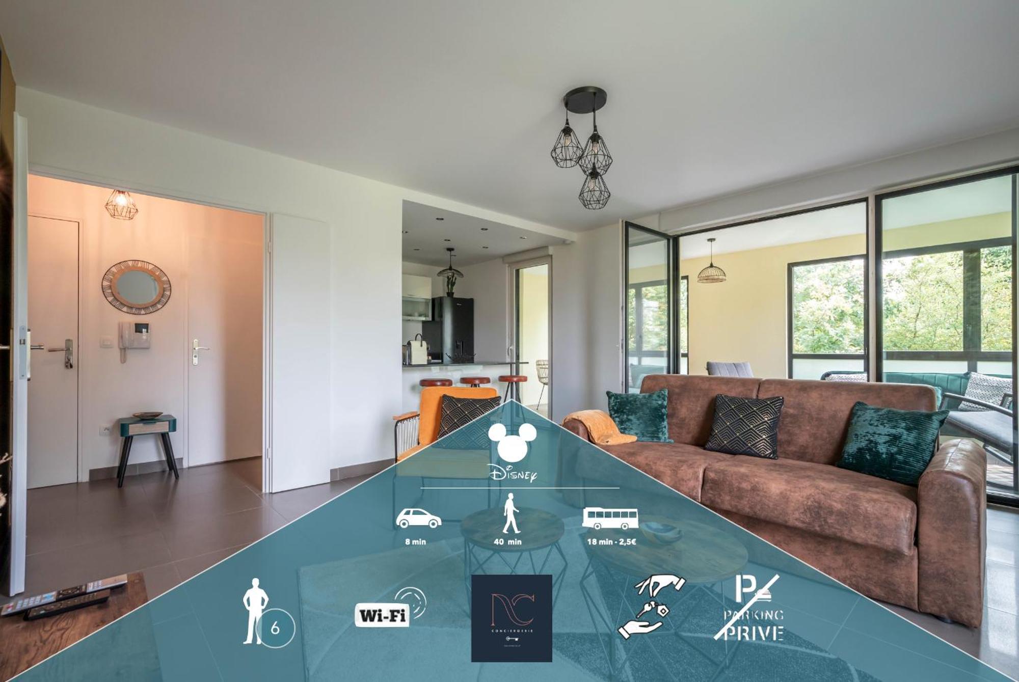 Disneyland-Paris 6 Personnes, Wifi, Cosy 몽테브랭 외부 사진